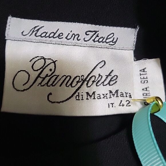 MAX MARA made in Italy Black chiffon gown Final Discount - Picture 13 of 16